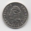 New Caledonia, 10 Francs, 2012